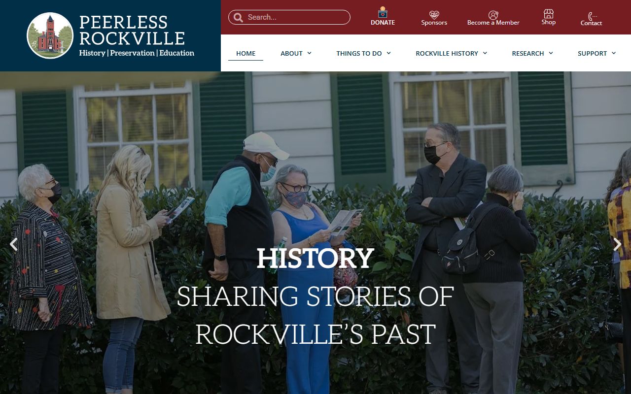 Peerless Rockville historic preservation organization for Rockville obituary records context